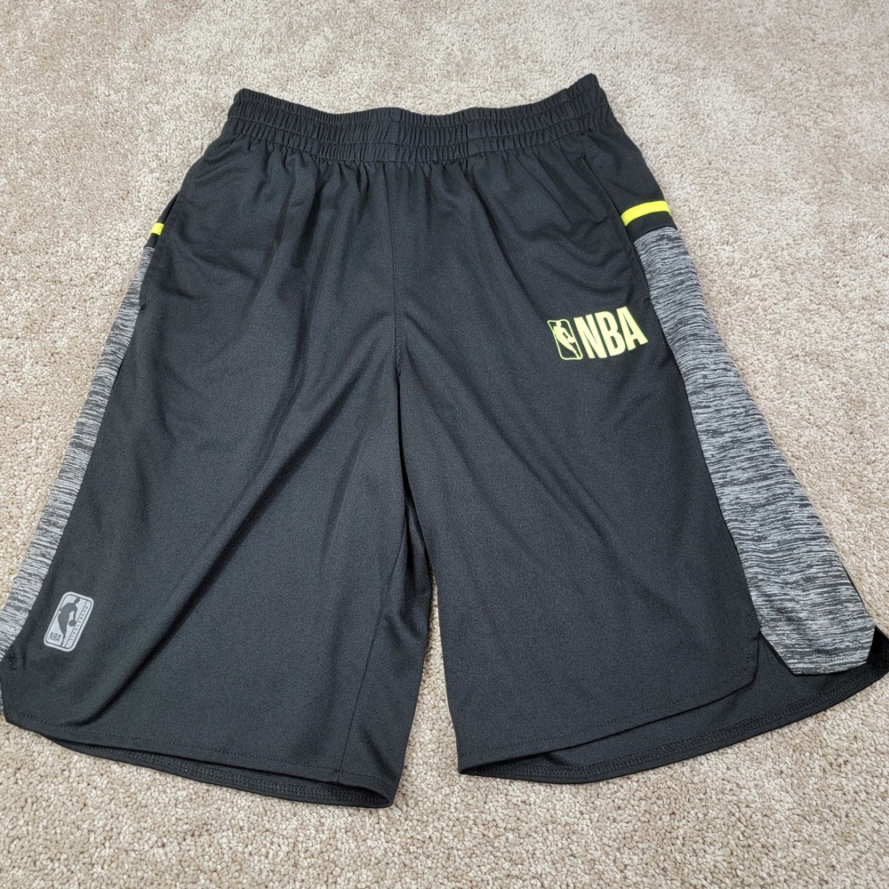 NBA Athletic Shorts Basketball‎ Activewear Striped Black Shorts Size Mens Small